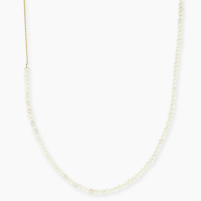 pearl night sky necklace gold