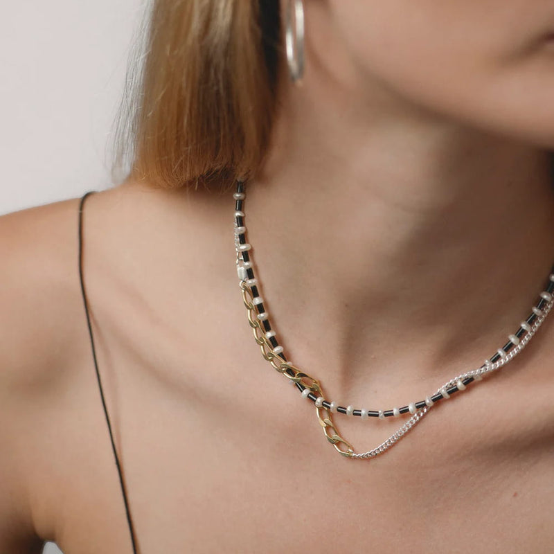 Rockstar Necklace | gold & silver