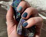 Blue Cendré nail polish