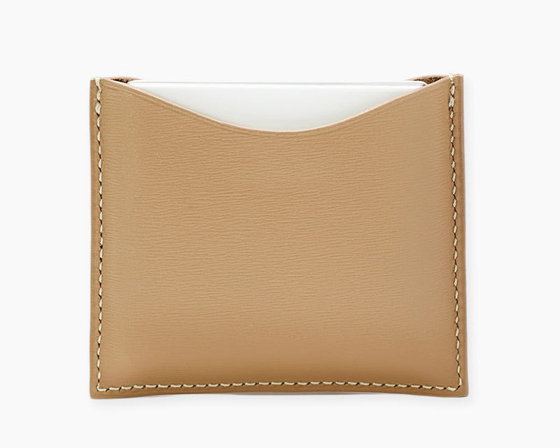 Leather refillable compact case