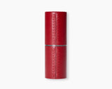 Leather refillable lipstick case